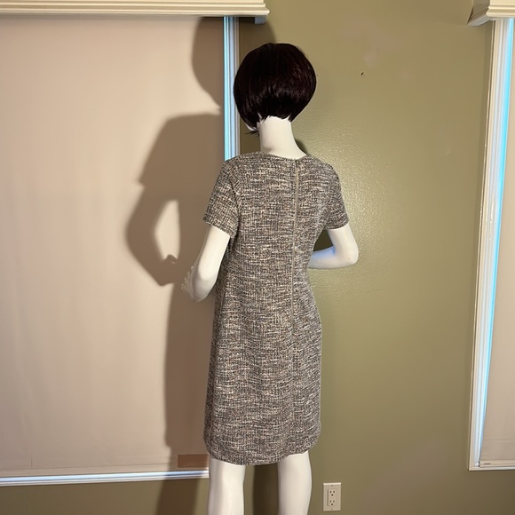 NWOT Calvin Klein Multi Boucle Career Sheath Shift Dress Short Sleeve Sz 12 - Picture 5 of 12